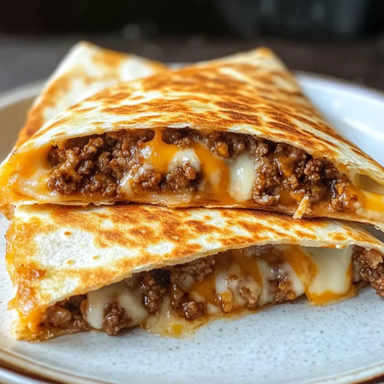 Cheesy Ground Beef Quesadillas Recipe is a must-try!
