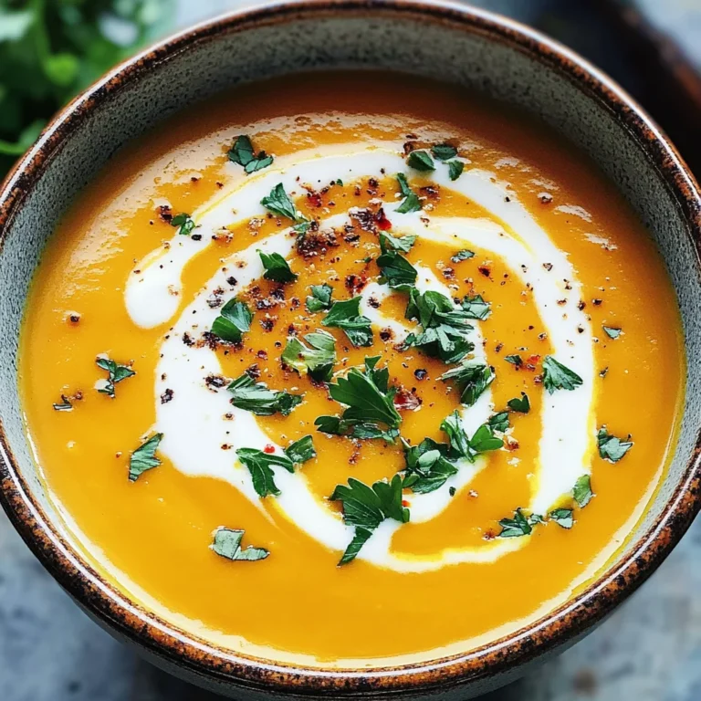 Easy Butternut Squash and Sweet Potato Soup