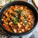 Loubia- Morrocan White Bean Stew (Stovetop + Instant Pot)