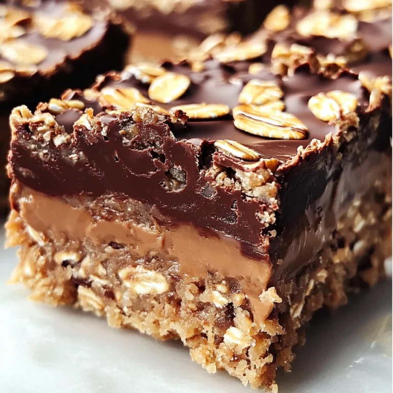 No Bake Chocolate Oatmeal Bars