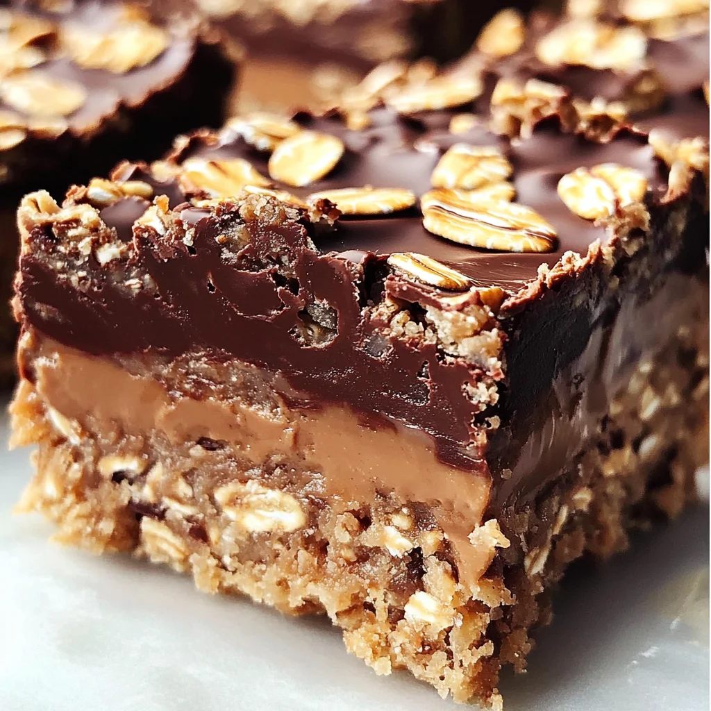 No Bake Chocolate Oatmeal Bars
