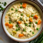 One Pot Chicken Dumpling Soup (with refrigerated biscuit dough!)