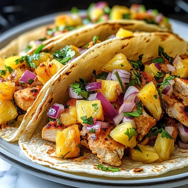 Pineapple Chicken Tacos