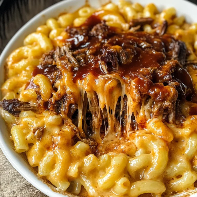 Pulled beef Mac and Cheese