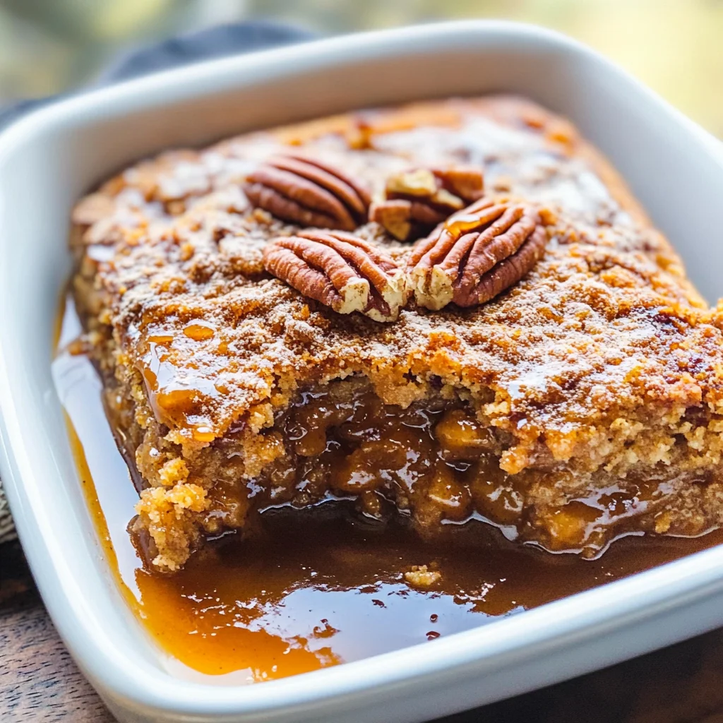 Pumpkin Pecan Cobbler