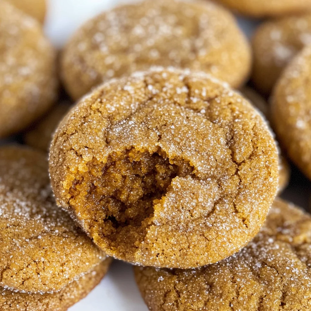 Soft and Chewy Pumpkin Molasses Cookies