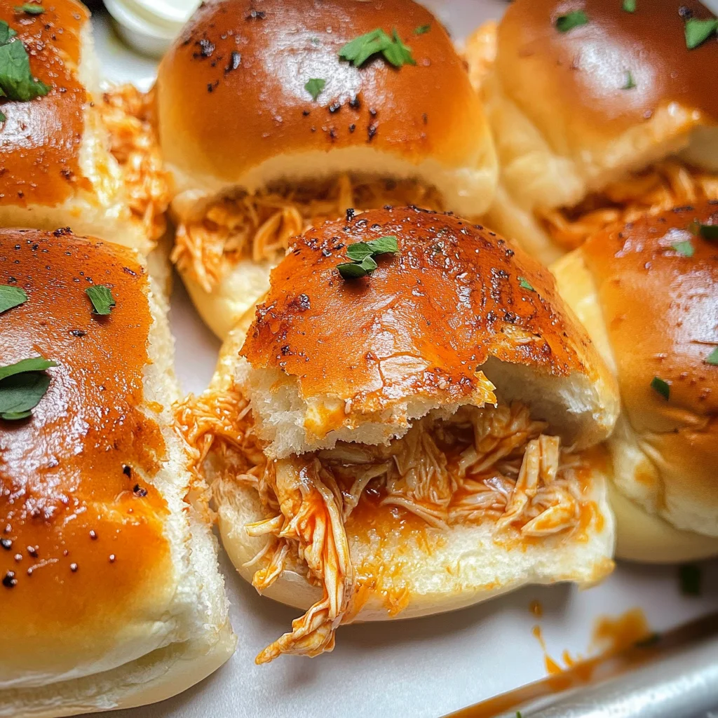 Spicy Buffalo Chicken Sliders