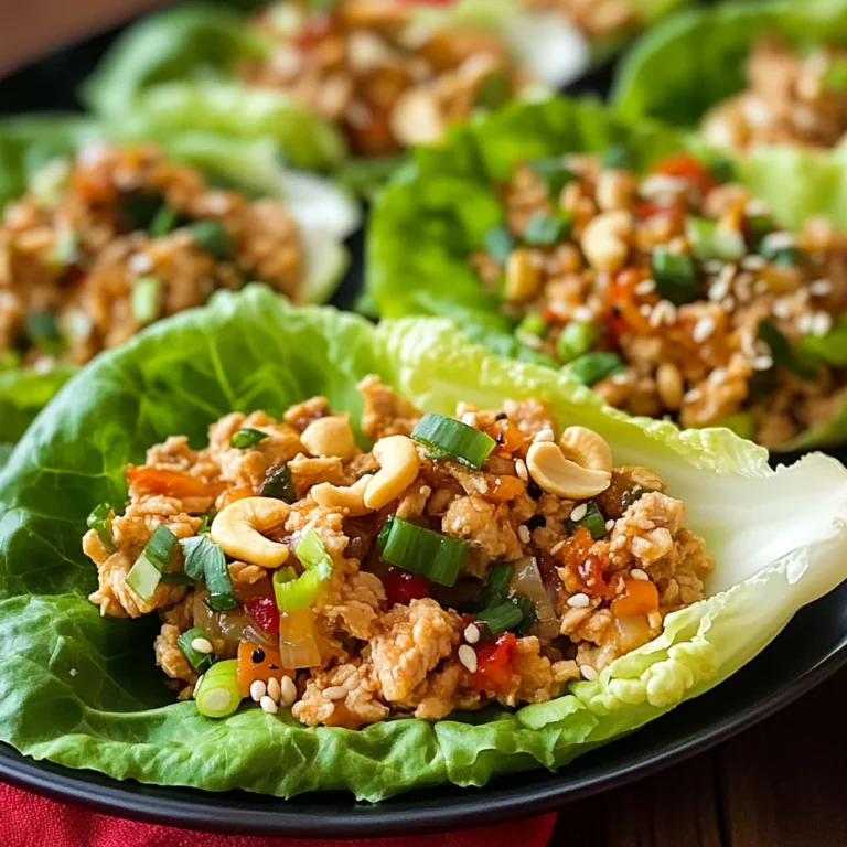Thai Chicken Lettuce Wraps