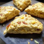Air Fryer Apple Cheddar Bacon Scones