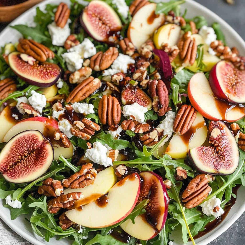 Apple Arugula Salad With Maple Pecans