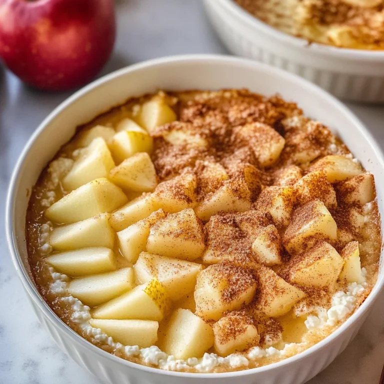 Apple Cinnamon Cottage Cheese Bake