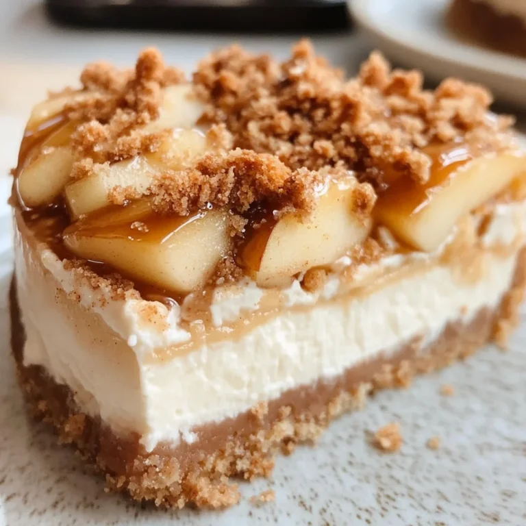 Apple Crisp Cheesecake