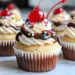 Banana Split Cupcakes