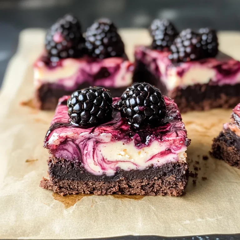 Blackberry Cheesecake Brownies