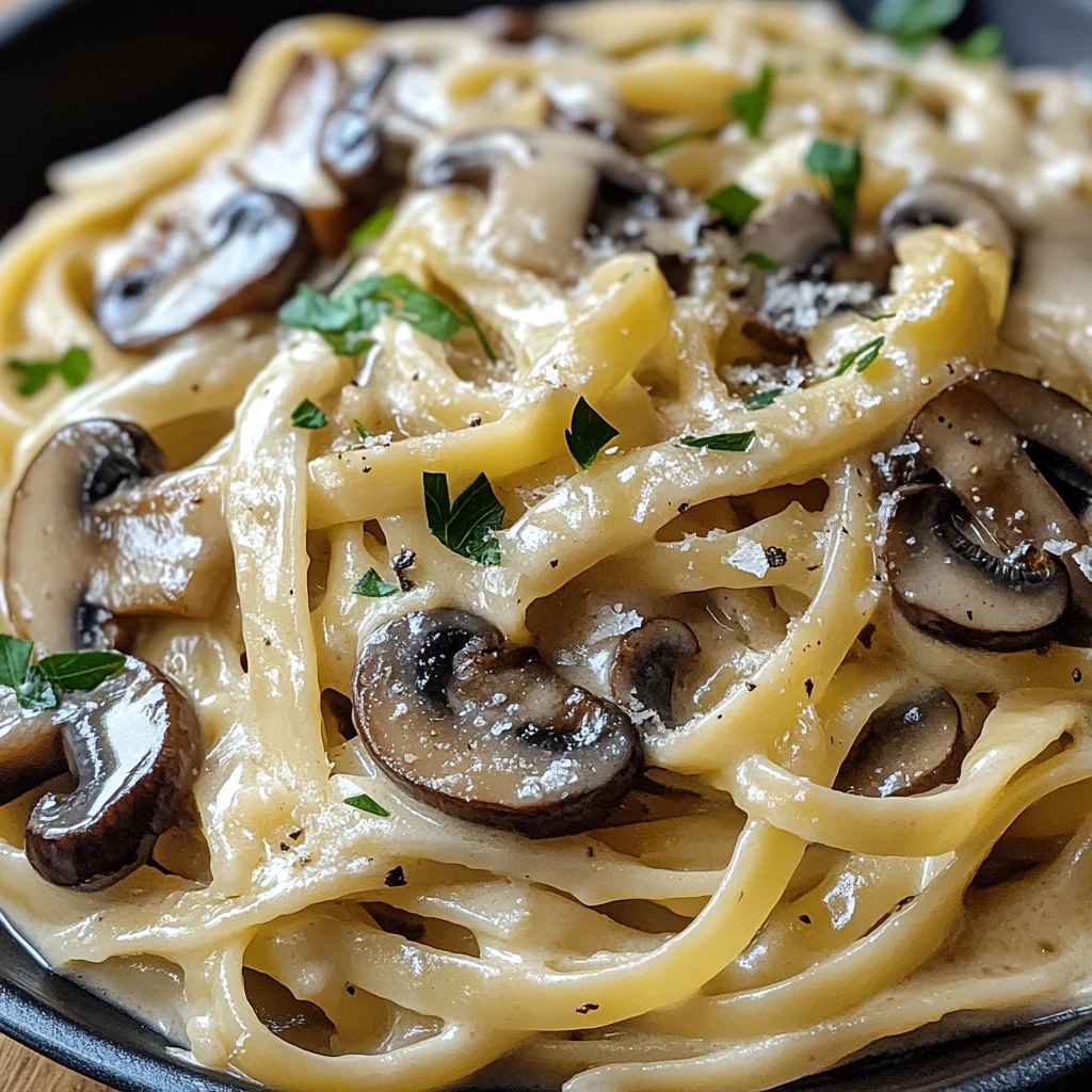 Caramelized Leek and Mushroom Gruyere Pasta