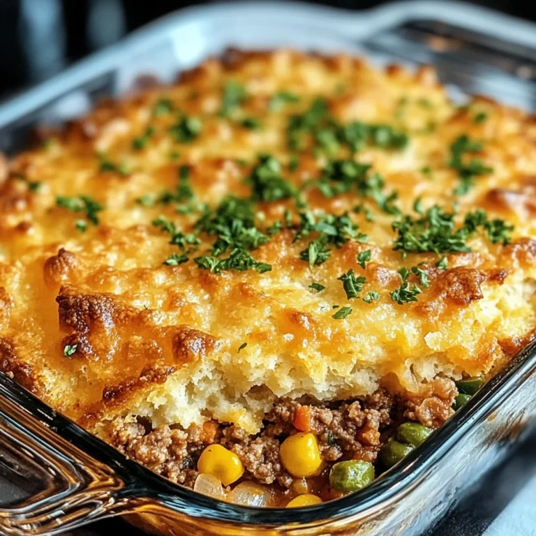 Cheddar Bay Ground Beef Cobbler