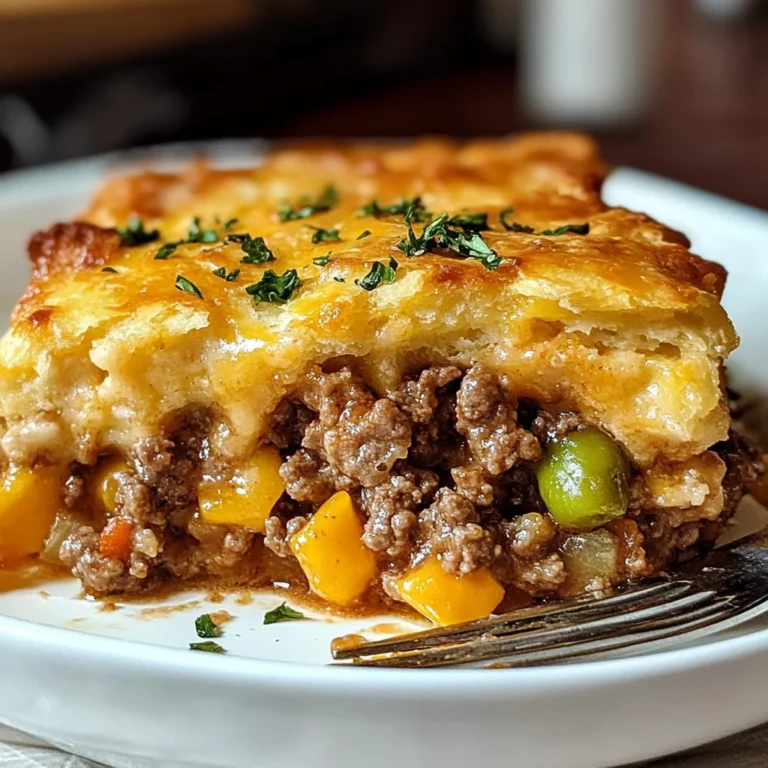 Cheddar Bay Ground Beef Cobbler