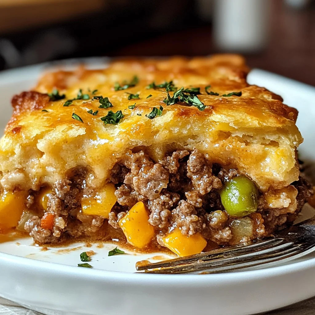 Cheddar Bay Ground Beef Cobbler