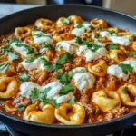 Cheesy Beef Enchilada Tortellini