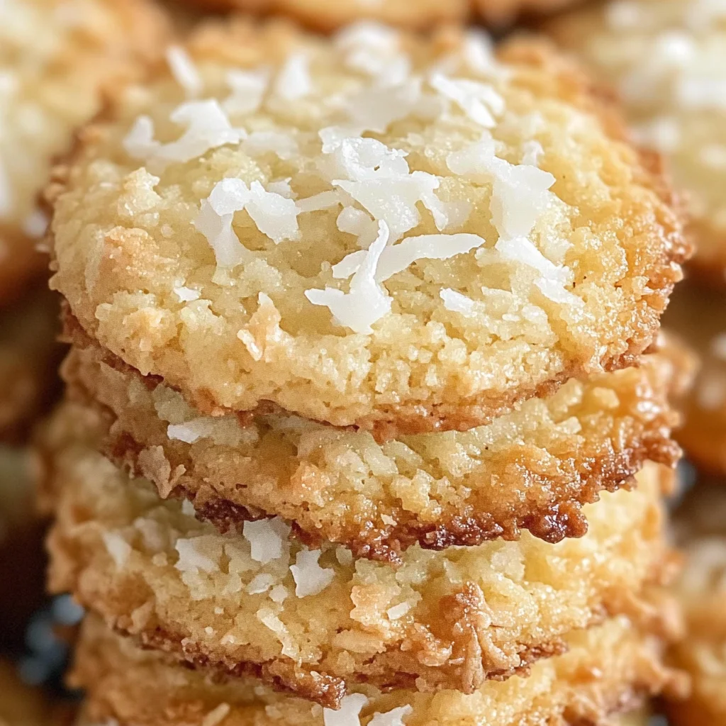 Chewy Coconut Cookies Recipe