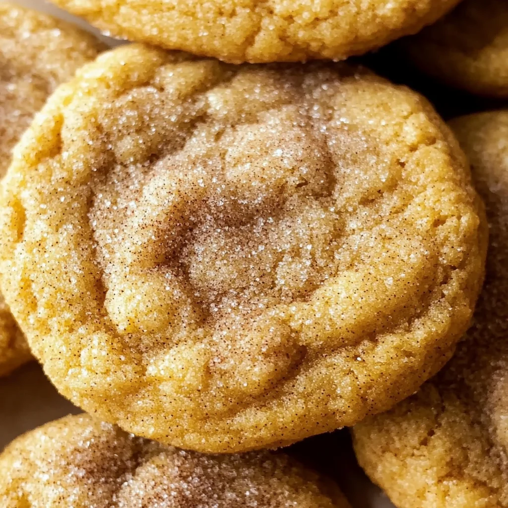 Chewy Pumpkin Snickerdoodle Cookies