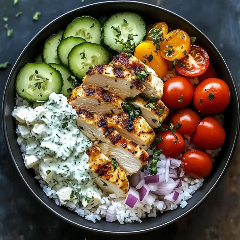 Chicken Tzatziki Bowls
