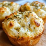 Easy Garlic Rosemary Focaccia Muffins