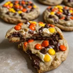Gooey Reese’s Cheesecake Cookies