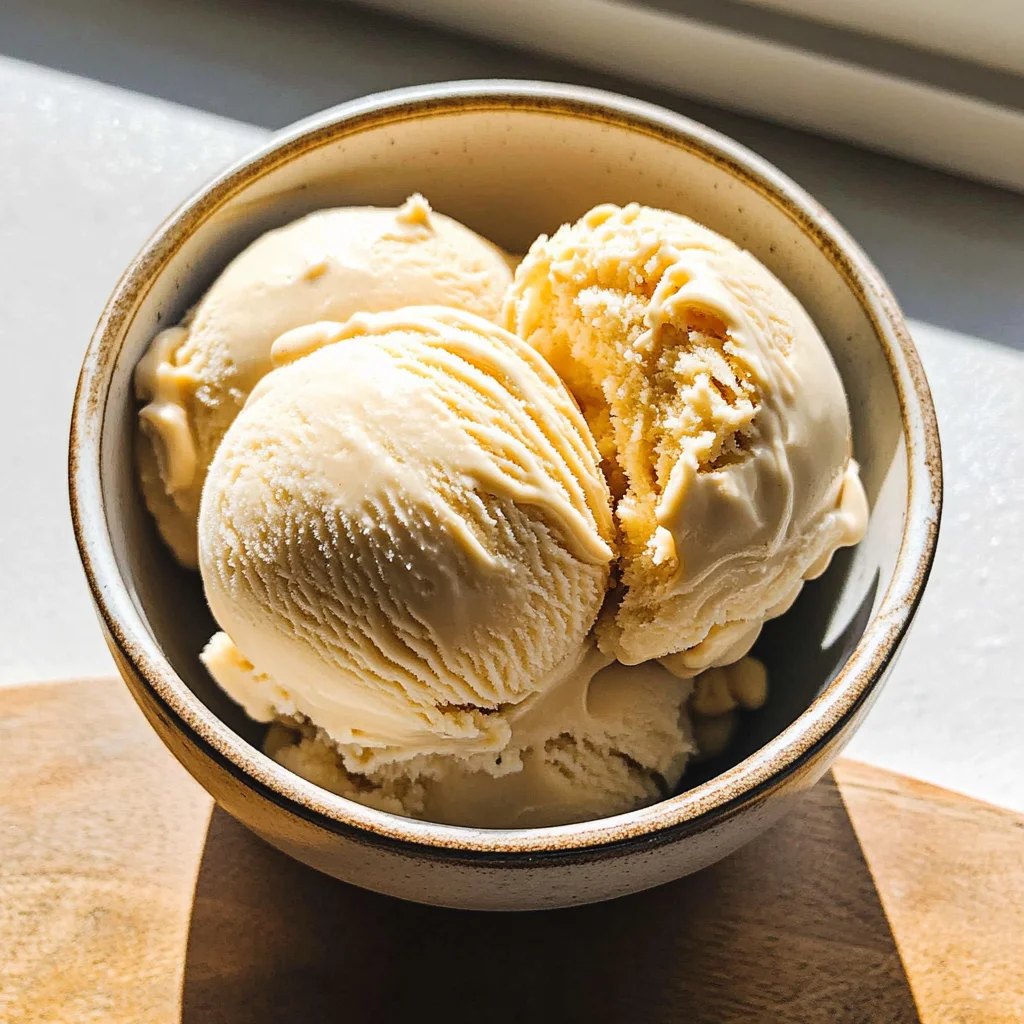 Homemade Maple Ice Cream