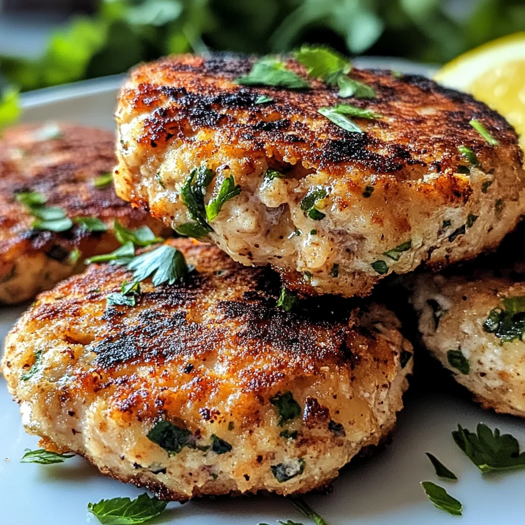 Mediterranean Chicken Patties