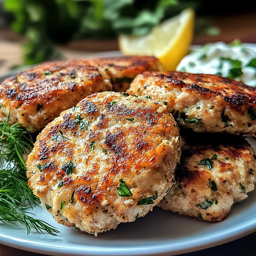 Mediterranean Chicken Patties