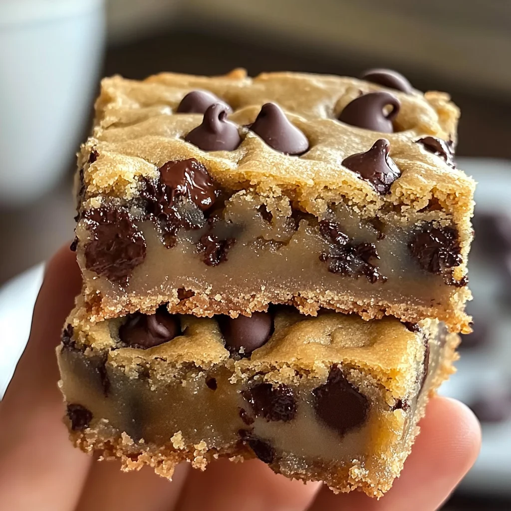 Melt-in-Your-Mouth Chocolate Chip Cookie Bars