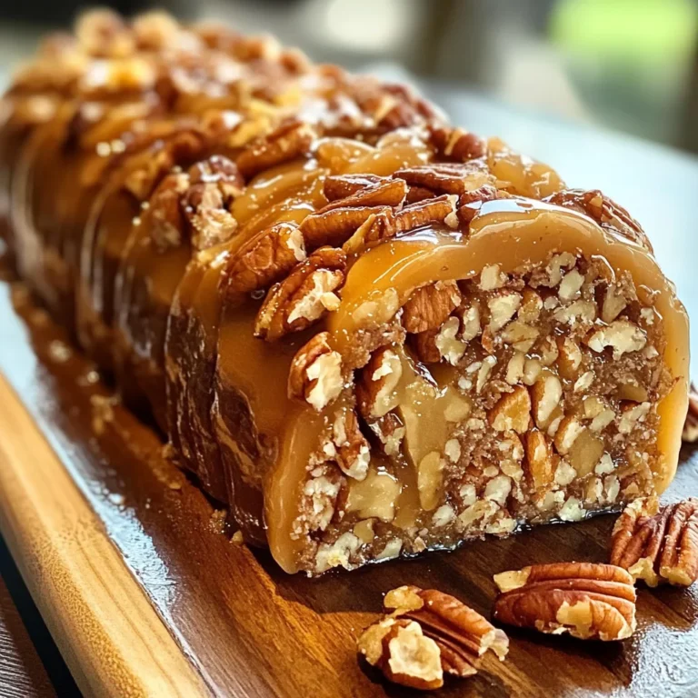 Nana’s 3-Ingredient Pecan Log