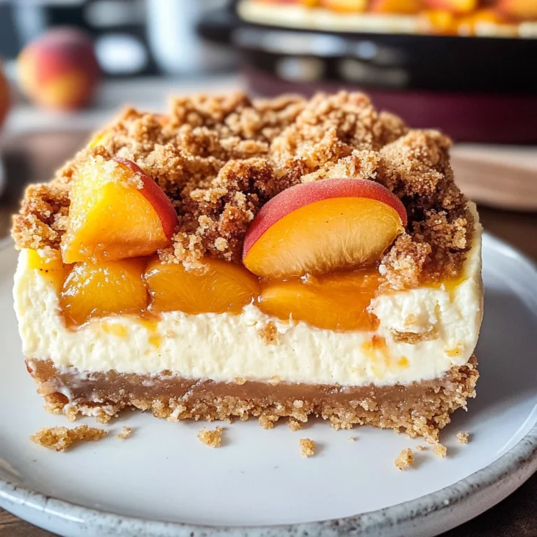 Peach Cobbler Cheesecake