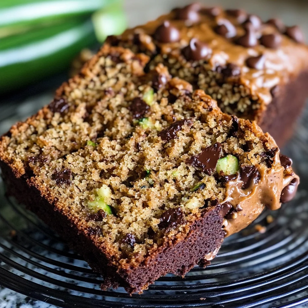 Peanut Butter Chocolate Chip Zucchini Bread