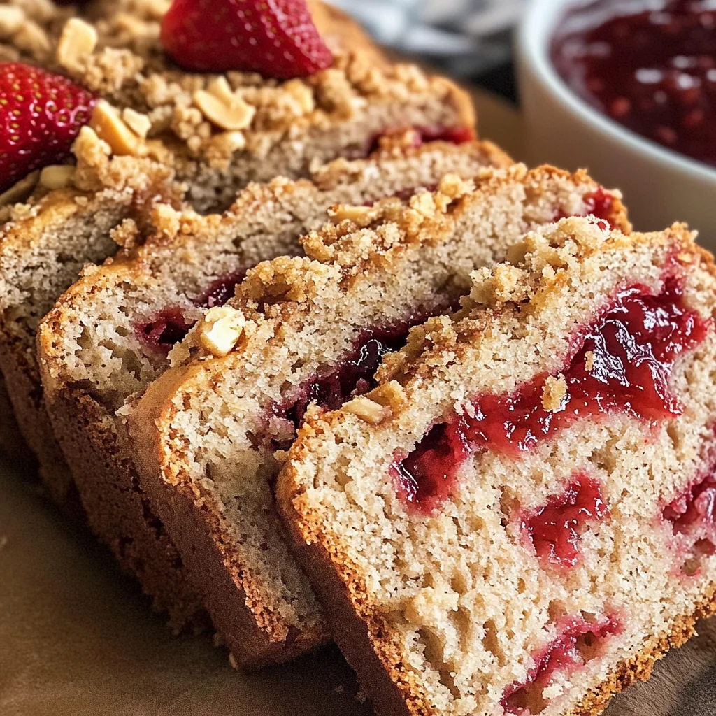 Peanut Butter Jelly Snack Bread
