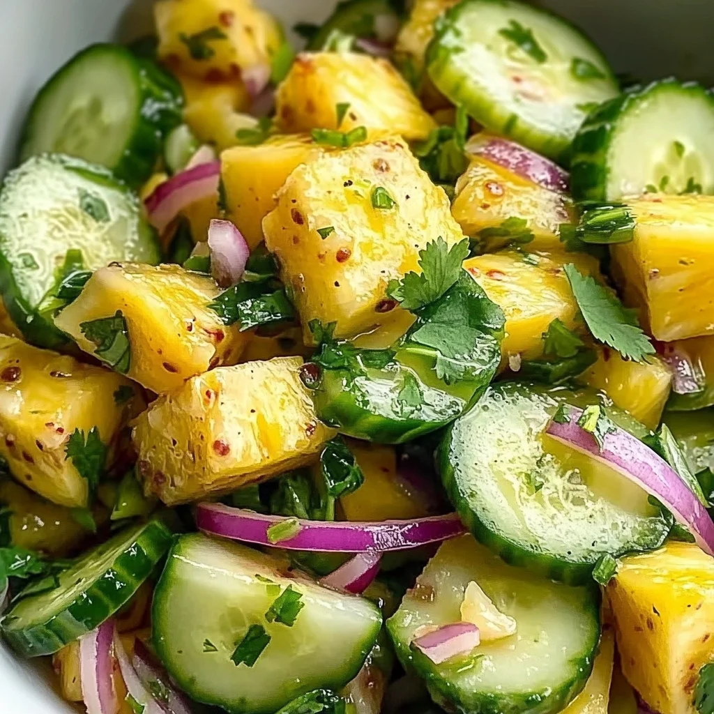Pineapple Cucumber Salad