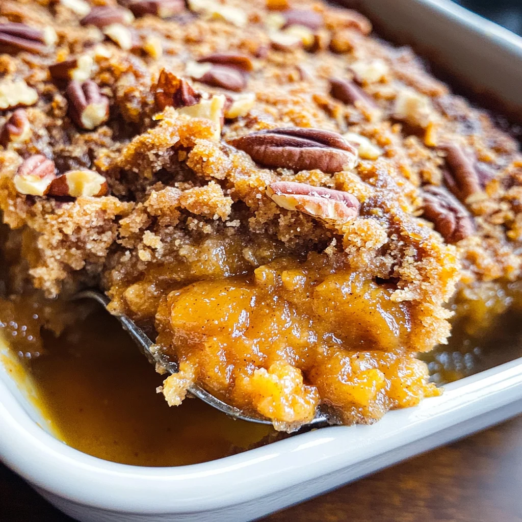 Pumpkin Pecan Cobbler