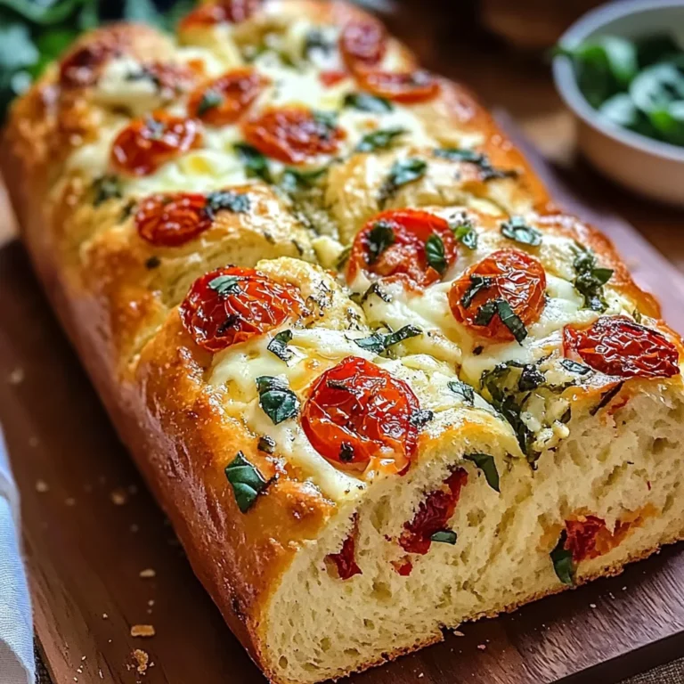 Savory Caprese Bread : A Fresh Italian Bread