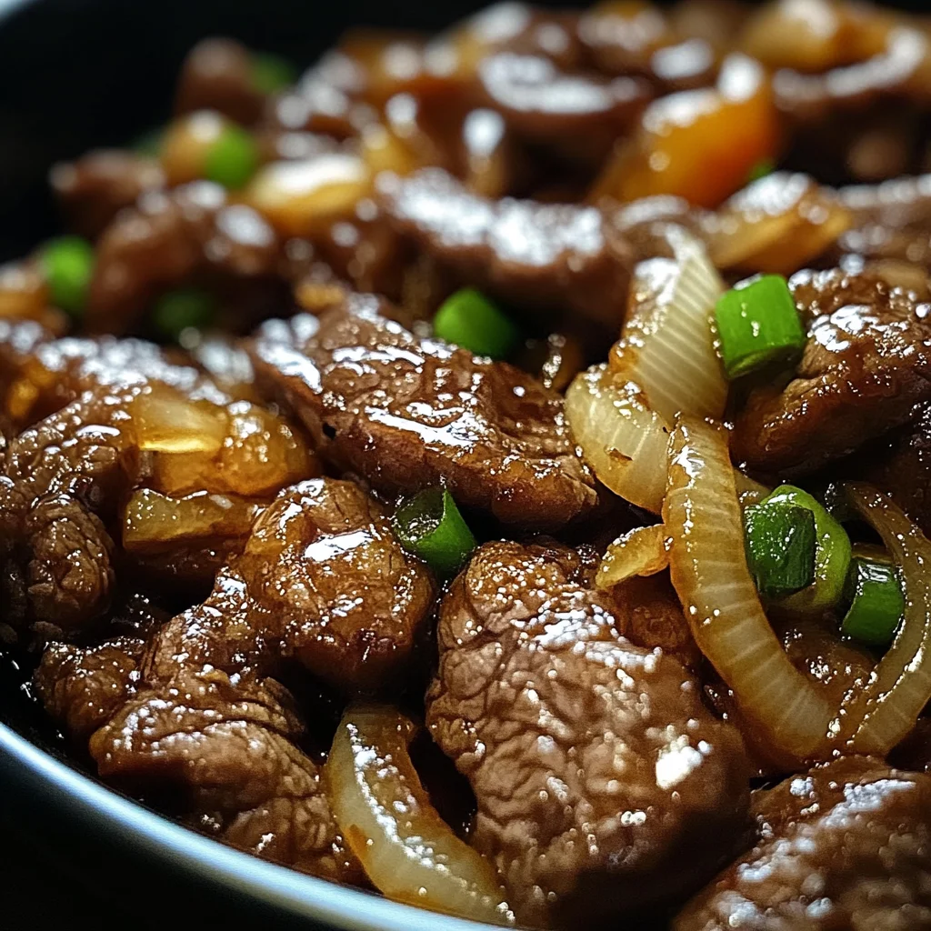 Sizzling Chinese Pepper Steak with Onions