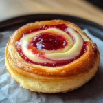 Sugar Raspberry Danish Bun