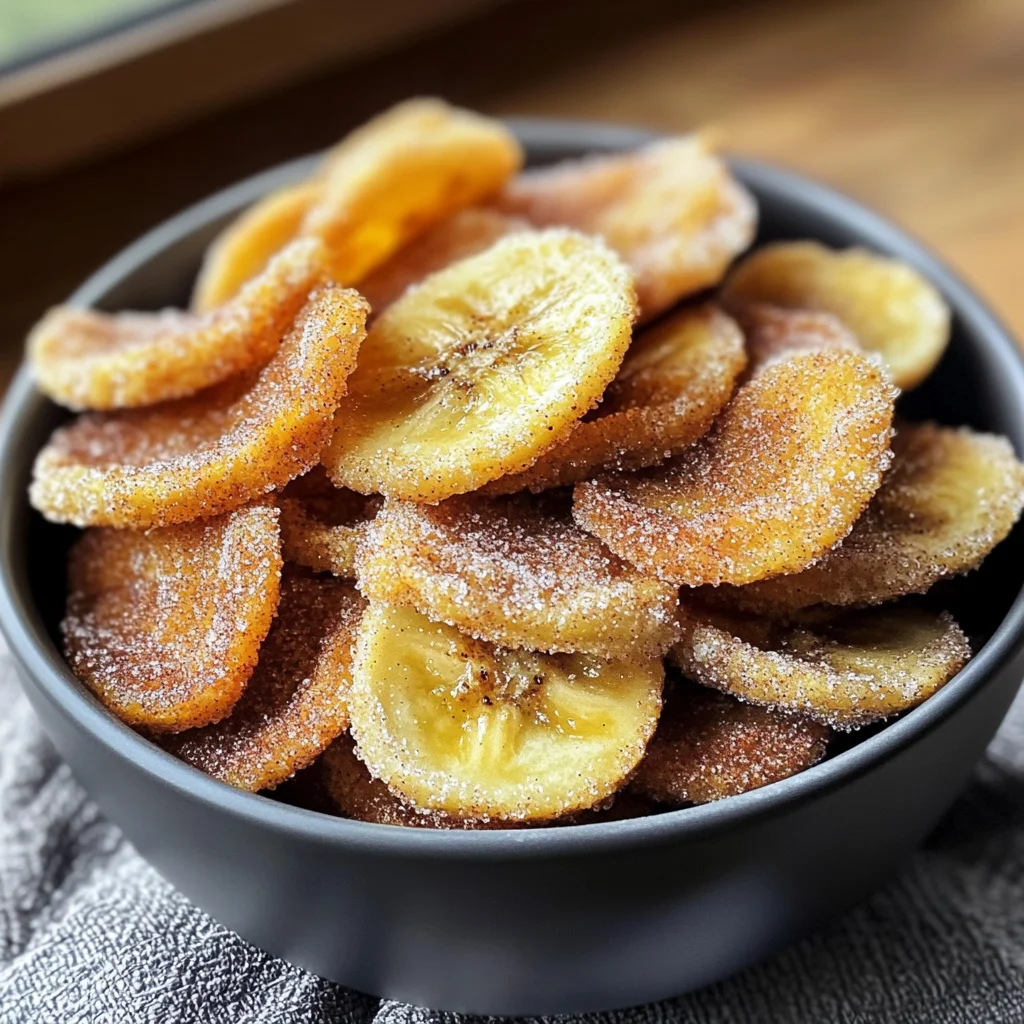 Air Fryer Cinnamon Banana Chips