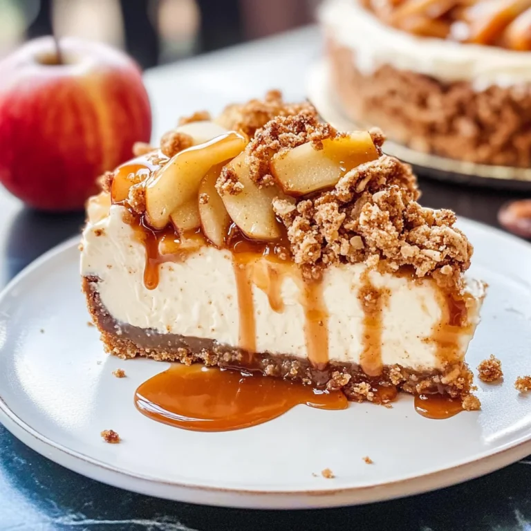 Apple Crisp Cheesecake