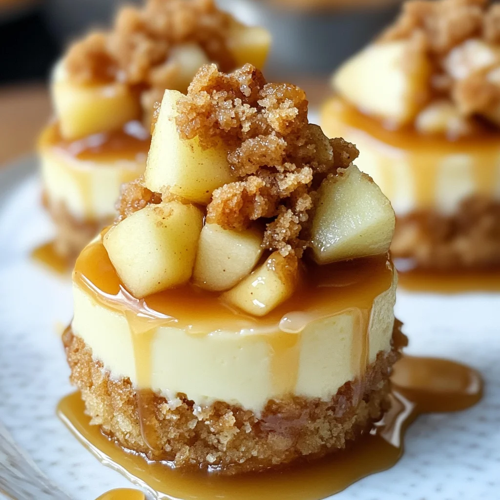 Apple Crisp Mini Cheesecakes