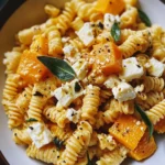 Baked Feta and Butternut Squash Pasta with Sage and Garlic