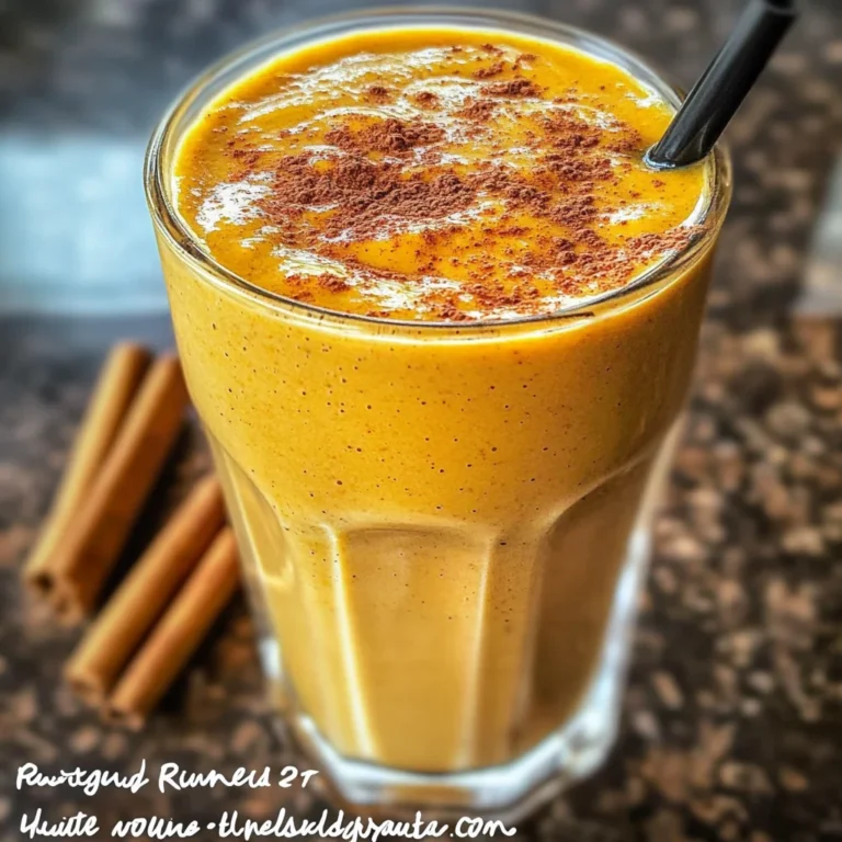 Breakfast Pumpkin Pie Smoothie