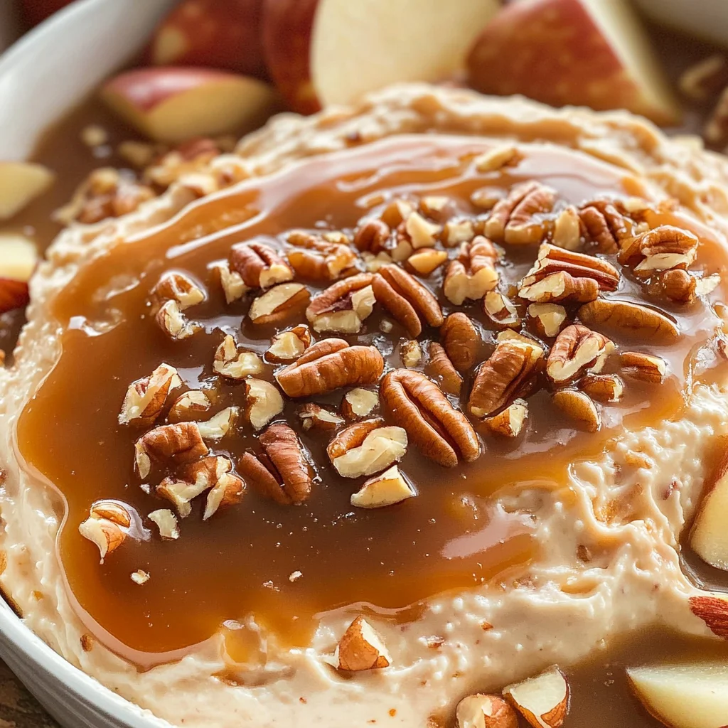 Caramel apple cheesecake dip recipe