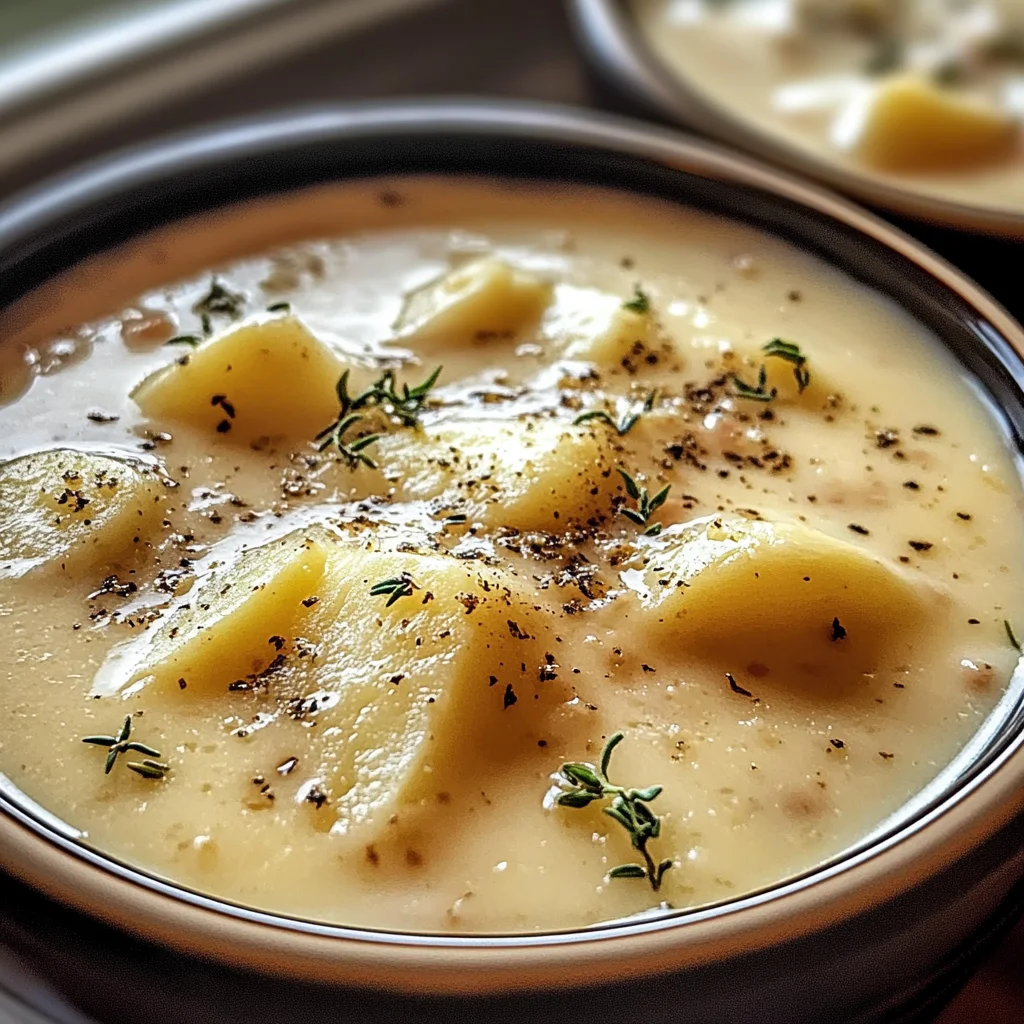 Cheddar Garlic Herb Potato Soup