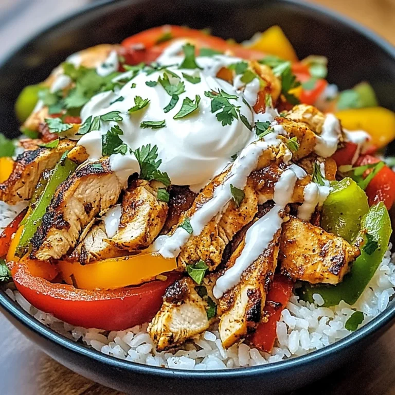Chicken Fajita Rice Bowls