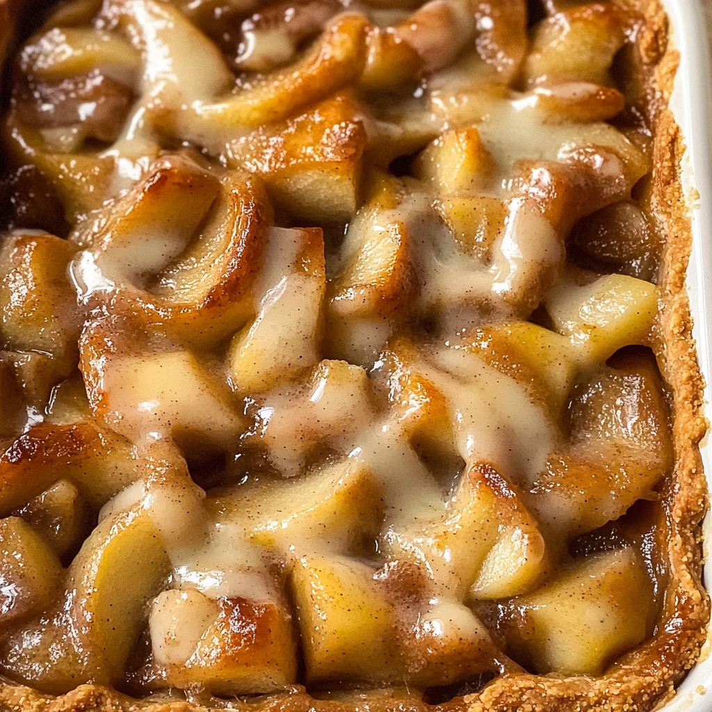 Cinnamon Roll Apple Pie